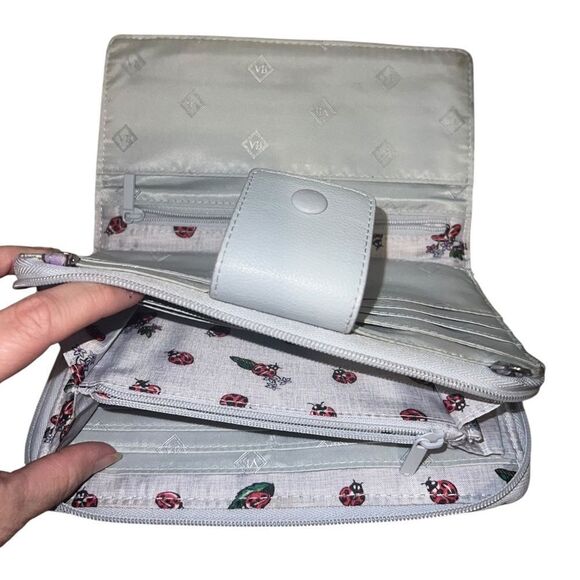 Vera Bradley Lot of 5 Wallets & Small Bags Cupcakes Green Lavender Meadow GUC - Picture 13 of 13